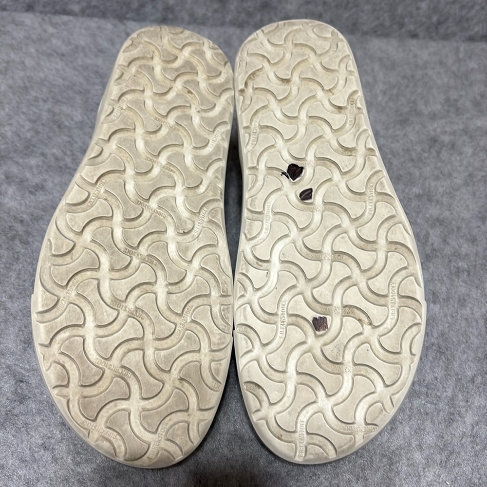 BIRKENSTOCK Flat Canvas grey Suede Low Shoes Size EUR 39 US 8 - Picture 7 of 11